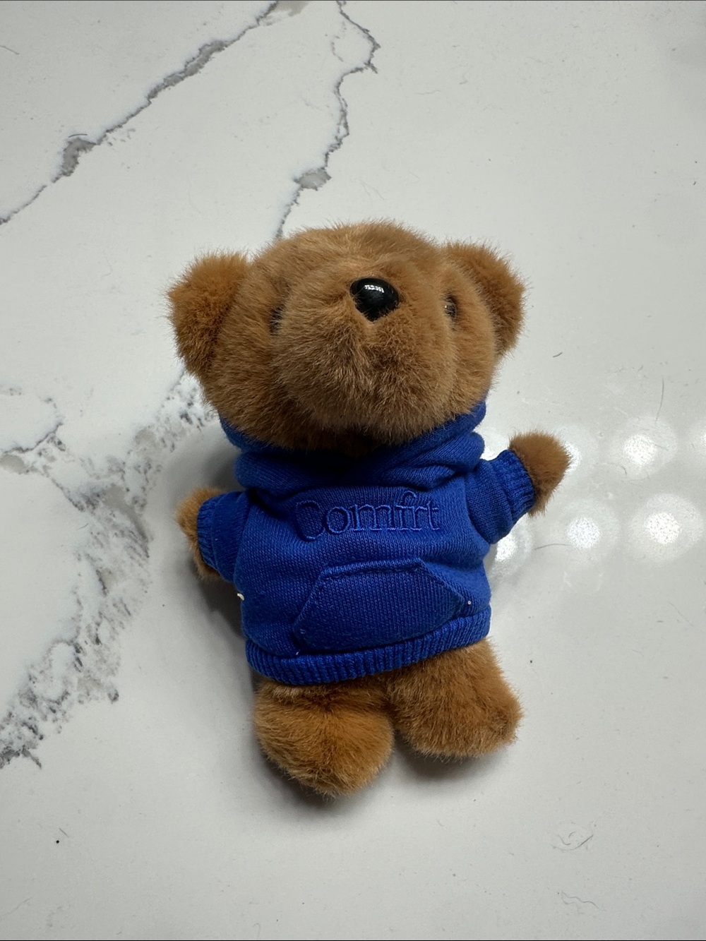 Comfrt Cobalt Blue Teddy Bear Bag Charm NWT
